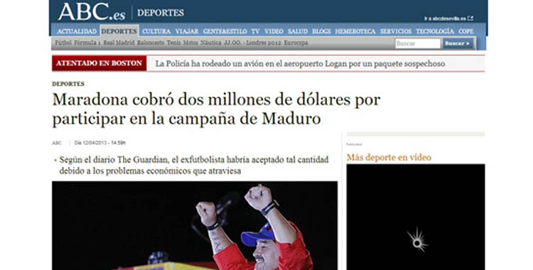 Maradona Slandered by ABC